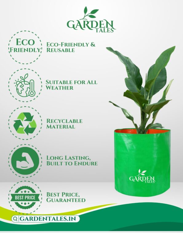 Garden Tales Premium HDPE Grow Bags for Urban Gardening